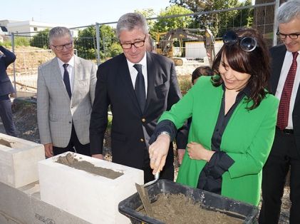 Pose de la première pierre du 3e groupe scolaire 22-06-18 009